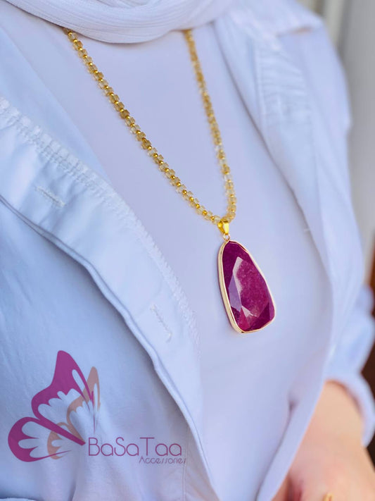 Burgundy Necklace