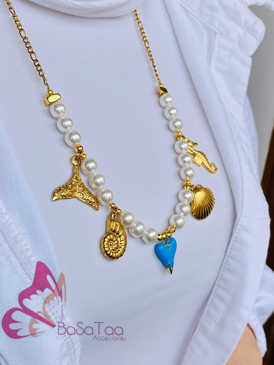 Blue Sea Love Necklace 💙