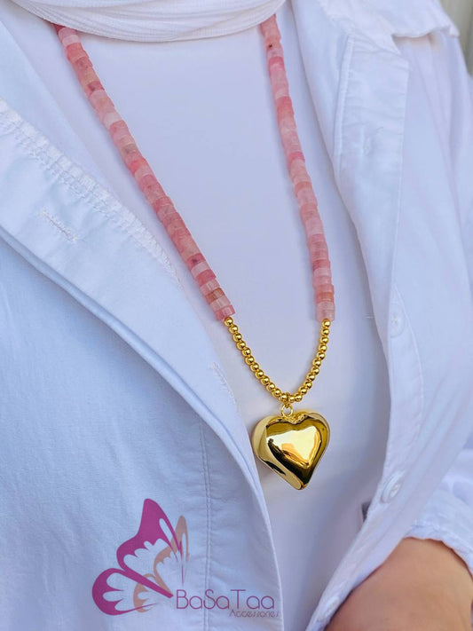 Unique Golden Heart Necklace