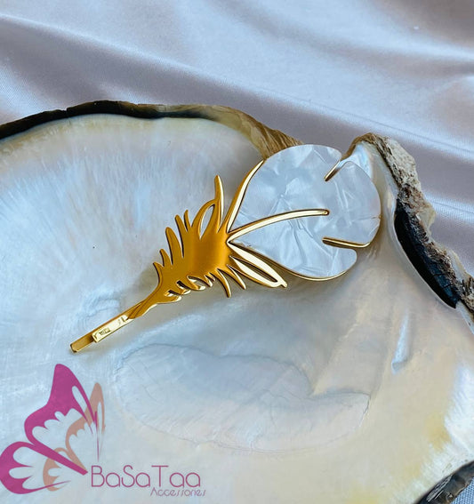 Stainless Leave Hair Accessory