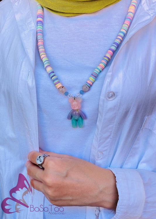 Pastel Gummy Bear Necklace