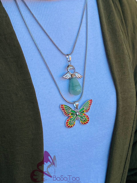 Green Layering Necklaces